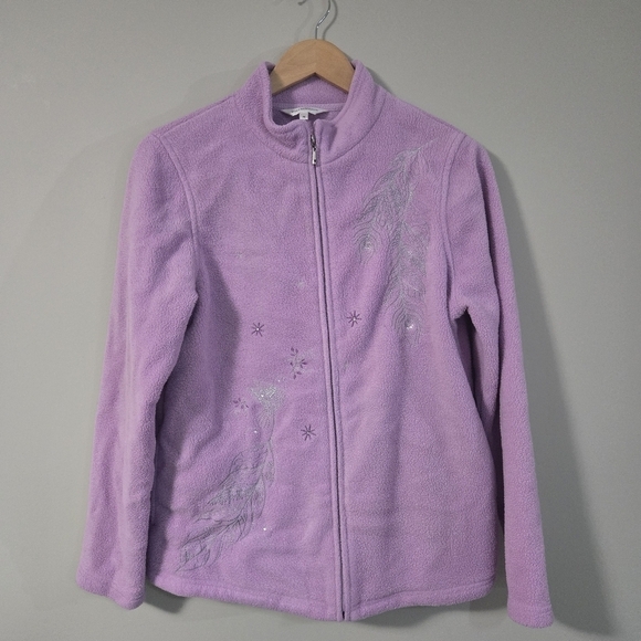 Northern Reflections Sweaters - Northern Reflections Lavender Fleece Medium Sweater